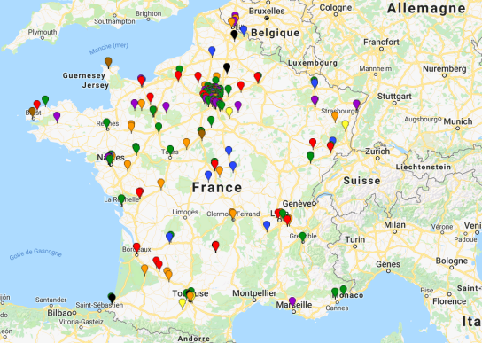 Carte evenements